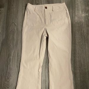 New with tags khaki corduroy flare pants
